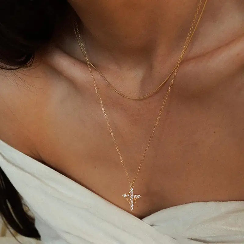 Diamond Cross Necklace